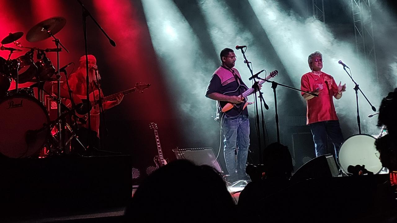 On their 'Tu Hai' tour in India, Indian rock band Indian Ocean started their performance in Mumbai at Phoenix Market City in Kurla, with 'Rebirth', one of the six tracks from their latest album 'Tu Hai' and that set the tone for the rest of the evening. Photo Courtesy: Nascimento Pinto
