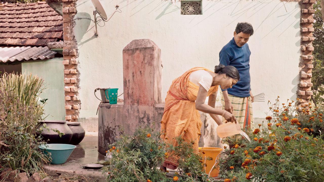 Jagannath and Mugli practise a scene