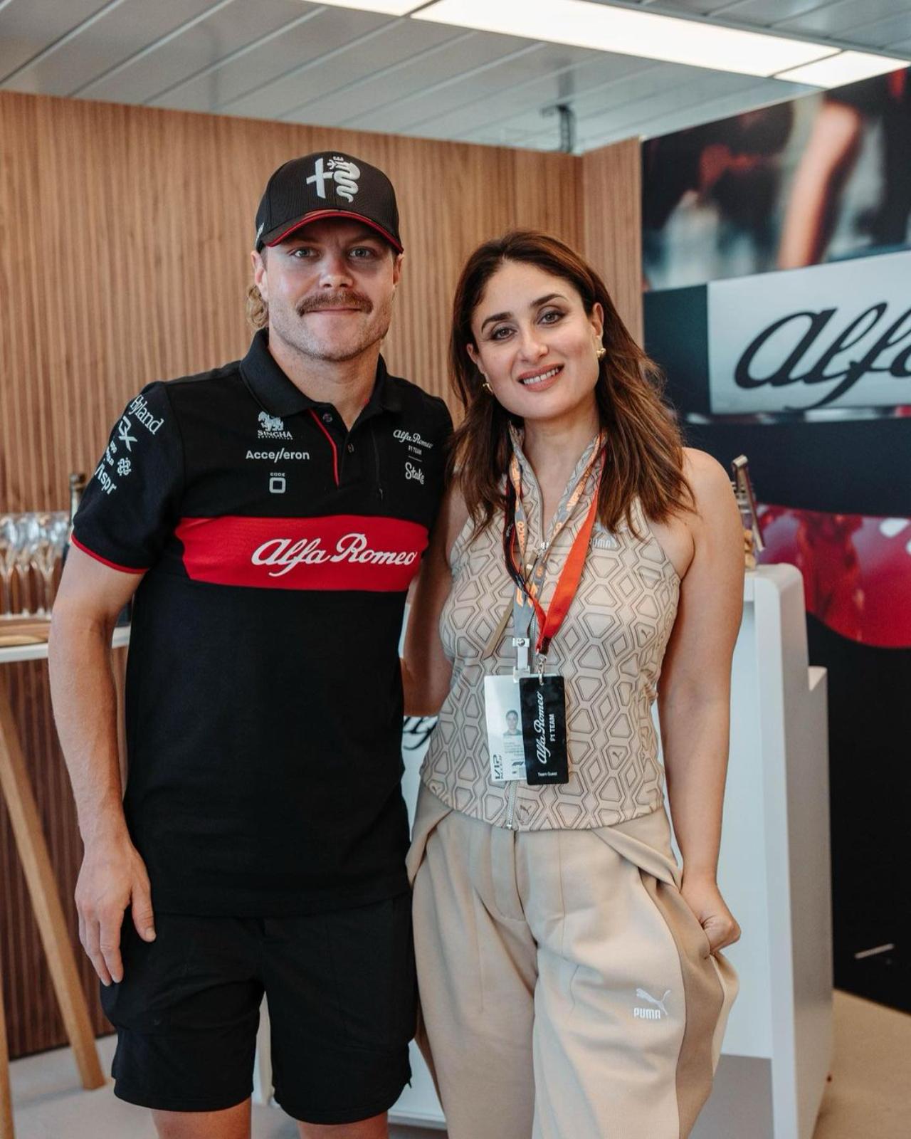 Being present on the practice day Kareena got the opportunity to witness the skills and techniques of the talented F1 drivers up-close. She is also expected to have interactive sessions with some of the drivers, including Fernando Alonso