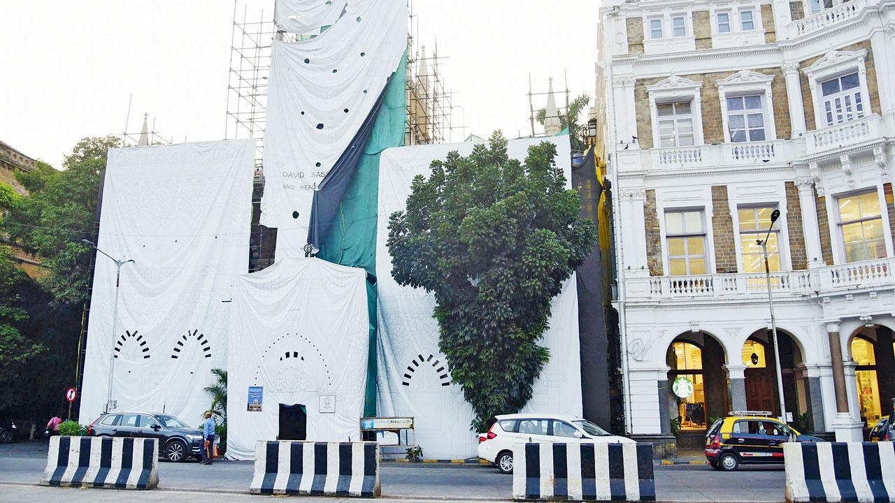 The library during the restoration project in 2022. Pic/Atul Kamble