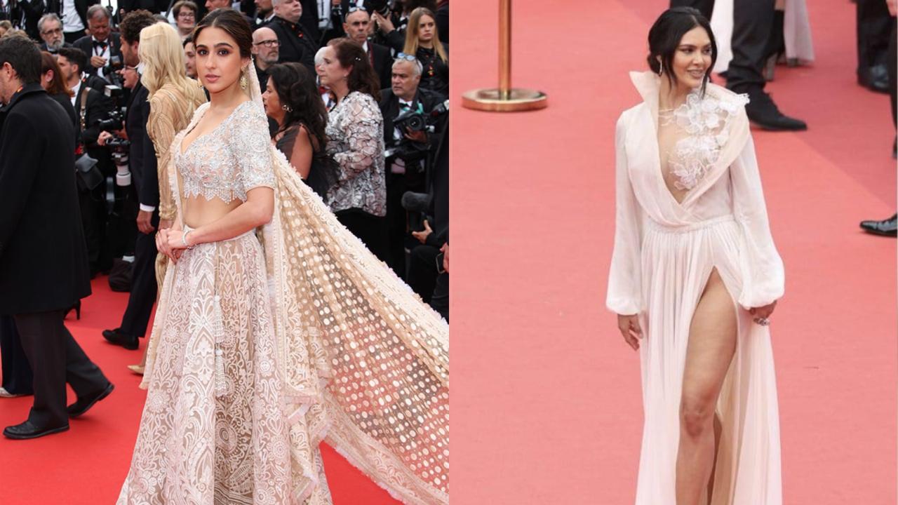 IN PICS: Sara Ali Khan, Esha Gupta make stunning debut at Cannes Film Festival