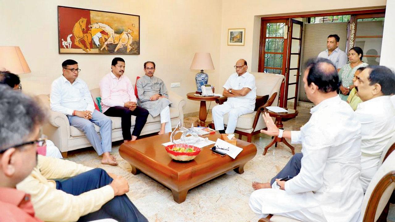 According to Ajit Pawar, Sharad Pawar had invited all seniors from the MVA partners to chalk out the next line of action