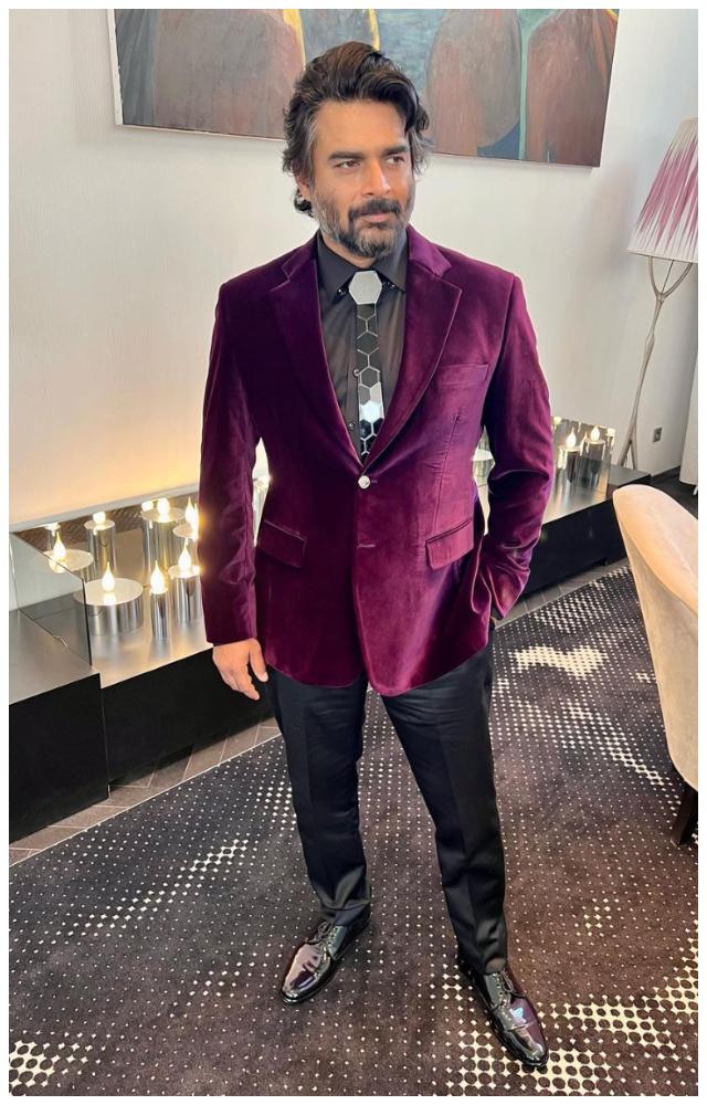 Actor R Madhavan sports a salt-and-pepper bearded look and pulls it off with elan