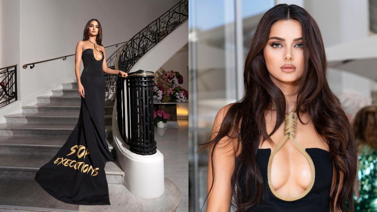 Model Mahlagha Jaberi dedicates her Cannes outfit to people of Iran