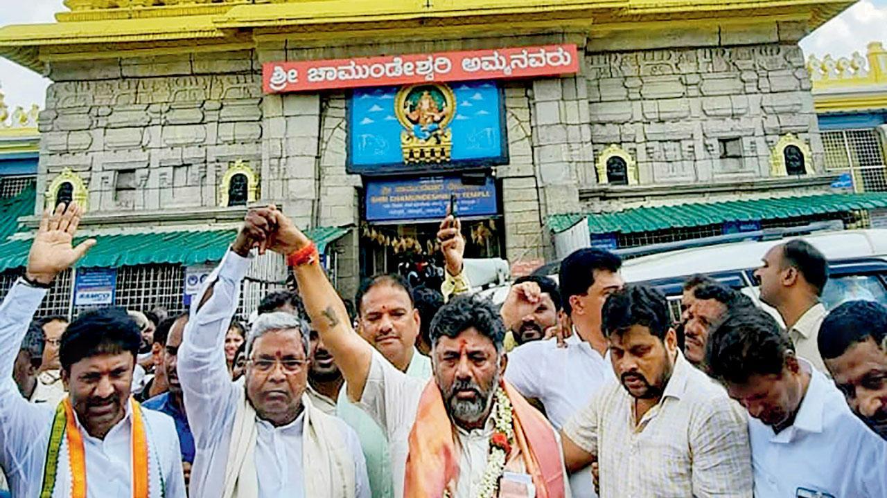 Karnataka polls: Mandir darshan for majority result