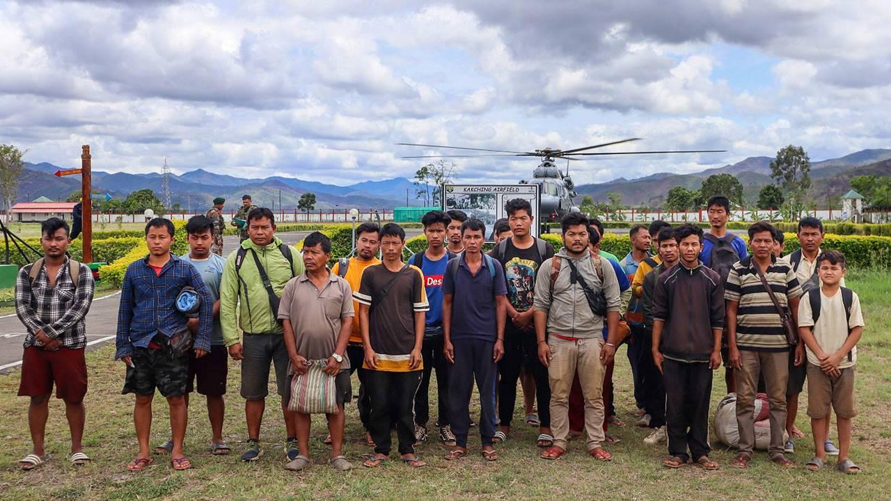 In another operation, Assam Rifles rescued 45 visually impaired students and supporting staff of Mission Blind School, Kakching, amidst the clashes in Manipur in the first week of May.