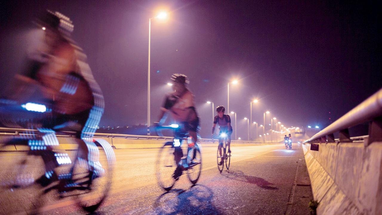Bikers explore the city at night. REPRESENTATION pic