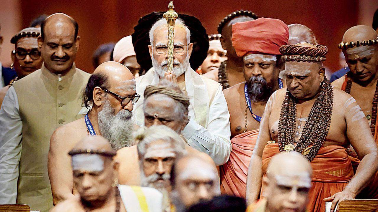 ‘Self-glorifying authoritarian PM Modi inaugurates the temple of Constitution’