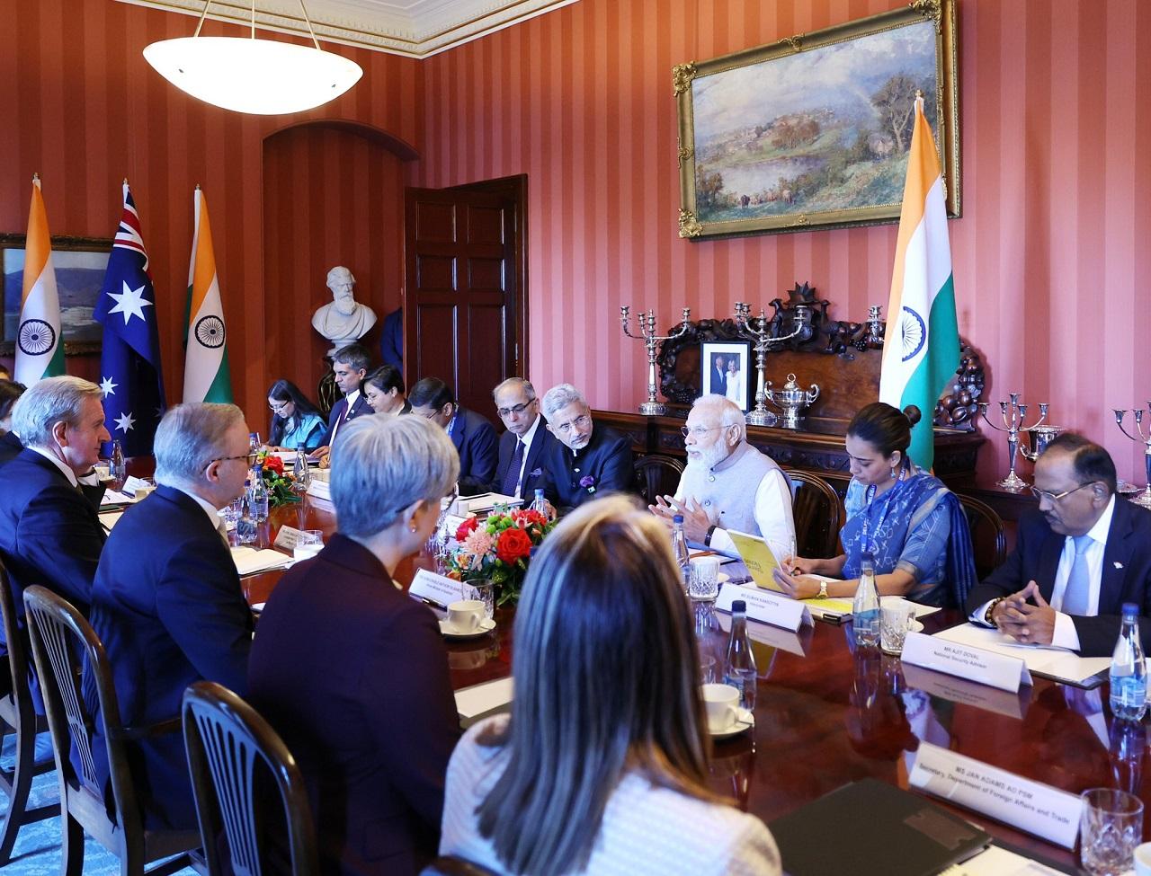 The meeting was also attended by India's External Affairs Minister (EAM) S Jaishankar and National Security Advisor (NSA) Ajit Doval
