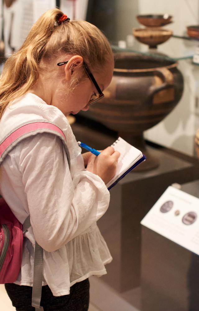 When visiting a museum one can carry a book and a pencil to take notes, or draw or sketch, as well as a camera to click pictures