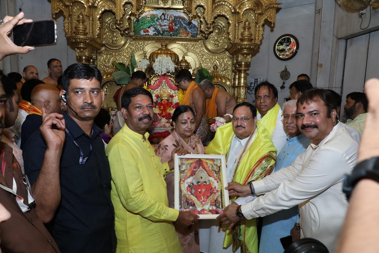 This is Nadda's first visit to a state after the BJP lost the only southern state that it ruled, Karnataka