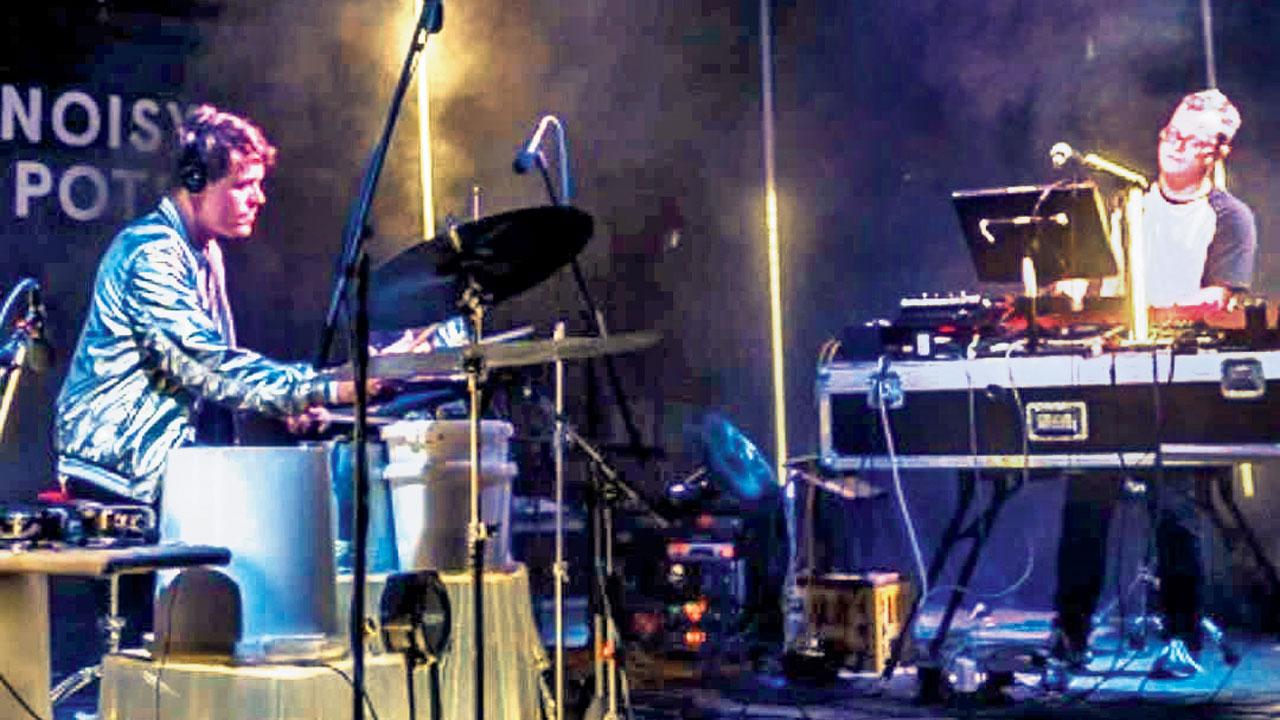 The Noisy Pots perform on stage at a concert. Pic Courtesy/Instagram