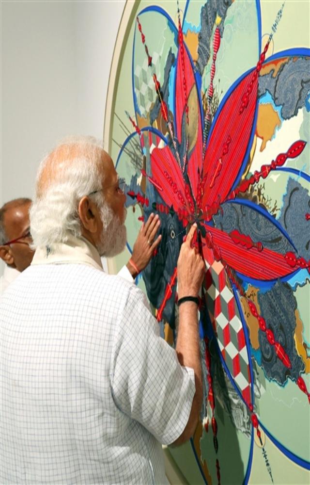 The artists who have contributed to Jana Shakti include top names like Manu and Madhavi Parekh, Atul Dodiya, Paresh Maity, Iranna GR, Jagannath Panda and more.