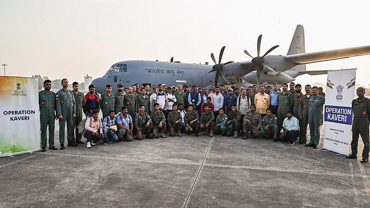 Operation Kaveri: IAF flight with 47 passengers onboard lands in India