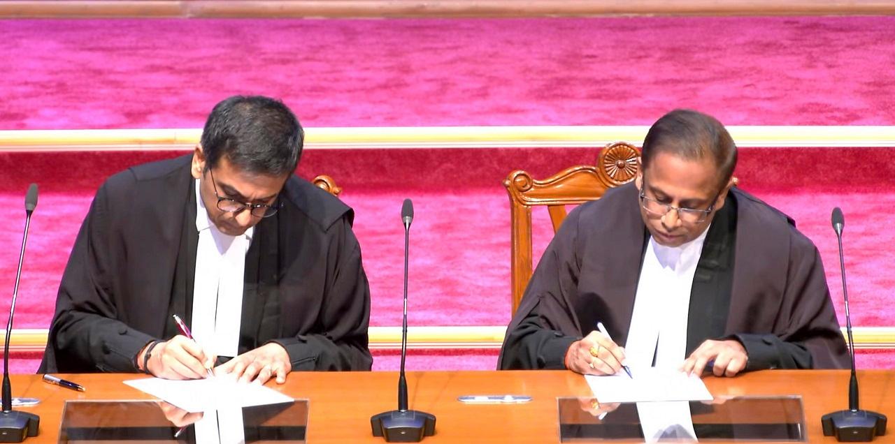 With the swearing-in of Justice Mishra and Justice Viswanathan, the number of judges in the Supreme Court reached its sanctioned strength of 34