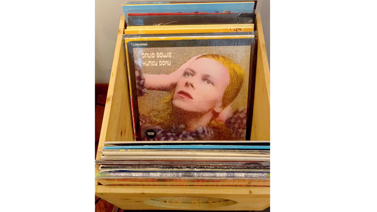 A cover of David Bowie’s Hunky Dory from the record collection