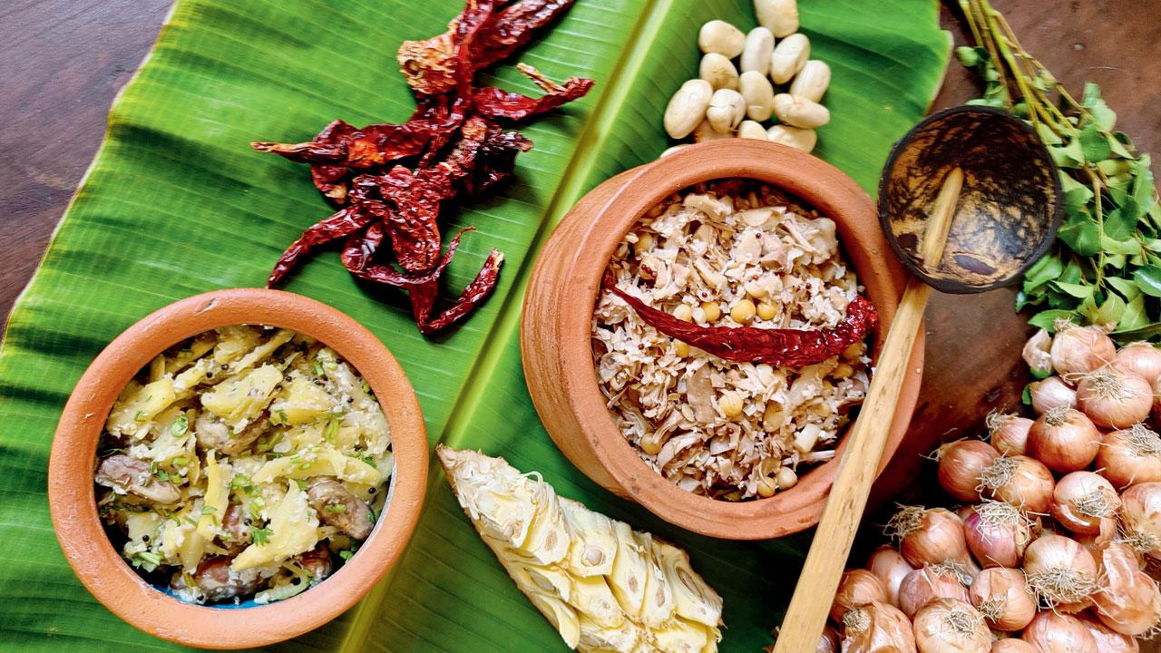 Ponsacho shaak and chakko are both dry preparations made from jackfruit 