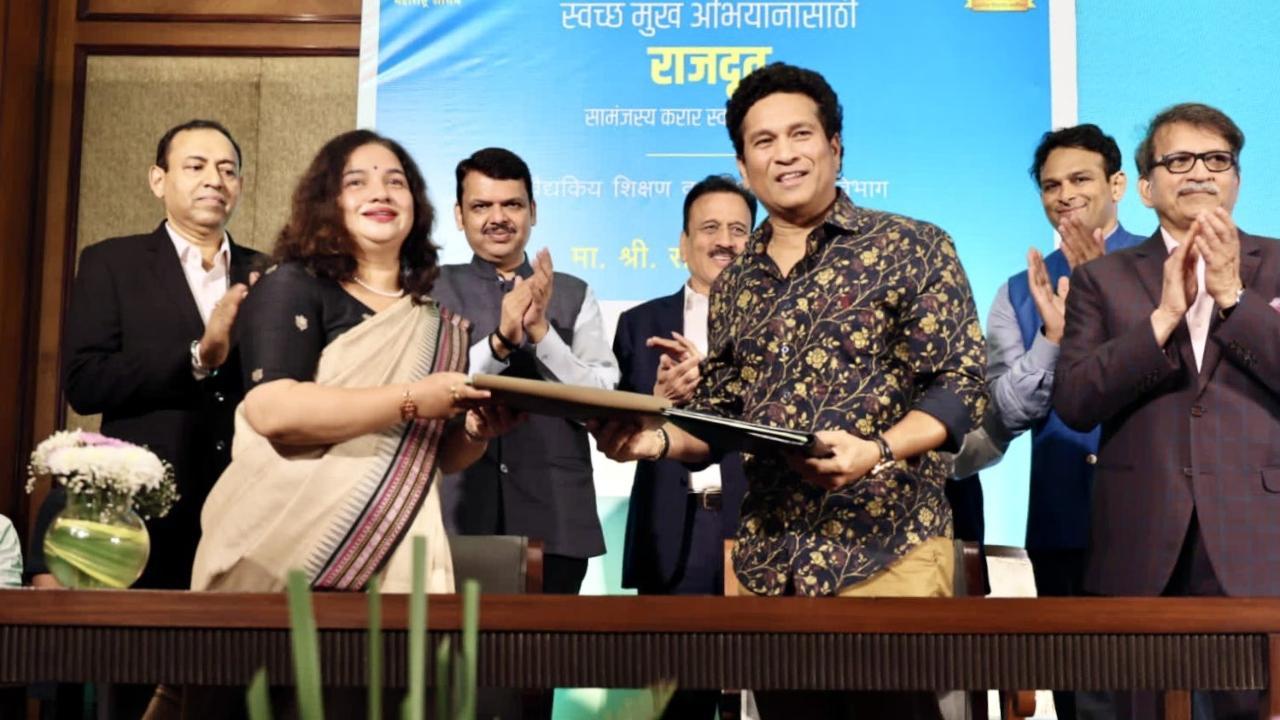 IN PHOTOS: Sachin Tendulkar named Smile Ambassador of Maharashtra