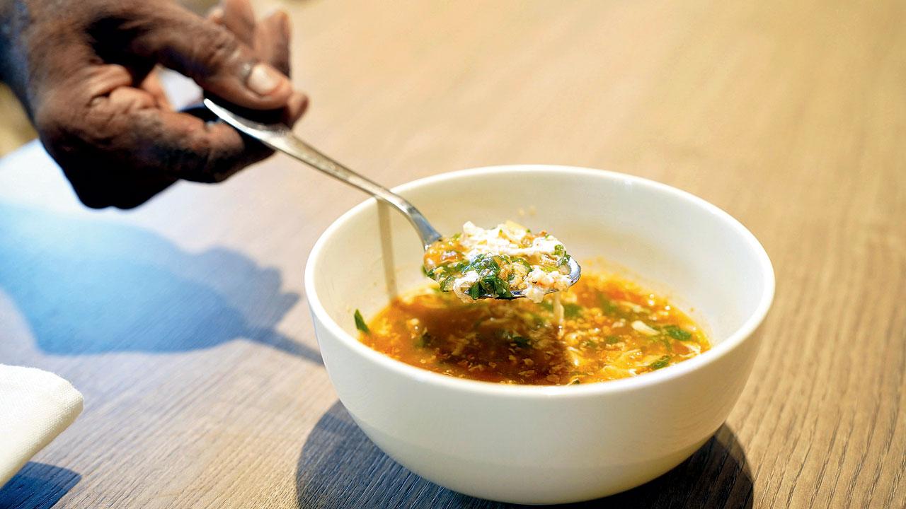 Crab soup. Pics/Aishwarya Deodhar