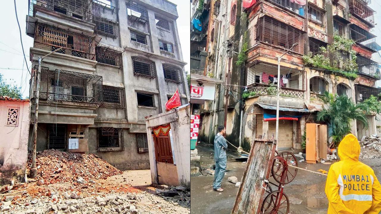 Dilapidated structures in Ulhasnagar on Tuesday. Pics/Navneet Barhate
