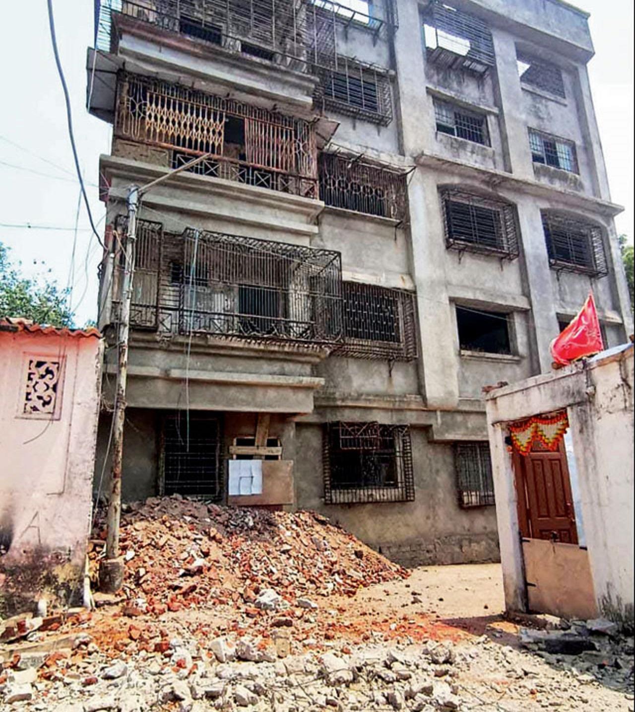 According to UMC officials, many such buildings stand on government land and are illegal. Hence, they do not figure in government records (Pic/Navneet Barhate)