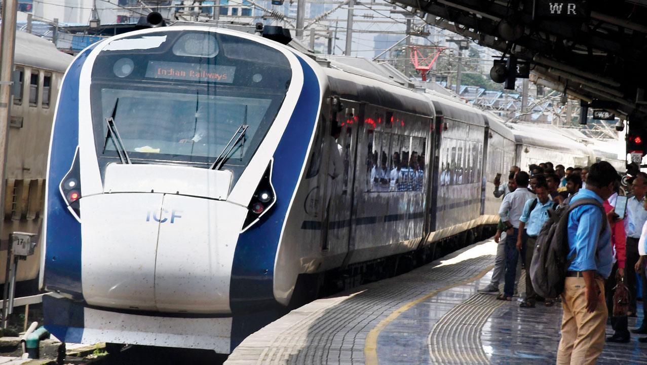 Vande Metro will have the look and feel of the recently-launched Vande Bharat trains with customised features to make travel inclusive. Pic/Ashish Raje