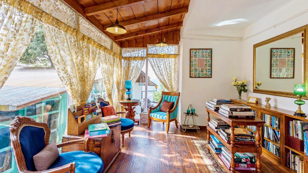 The boutique property allows participants to read in its calming corners