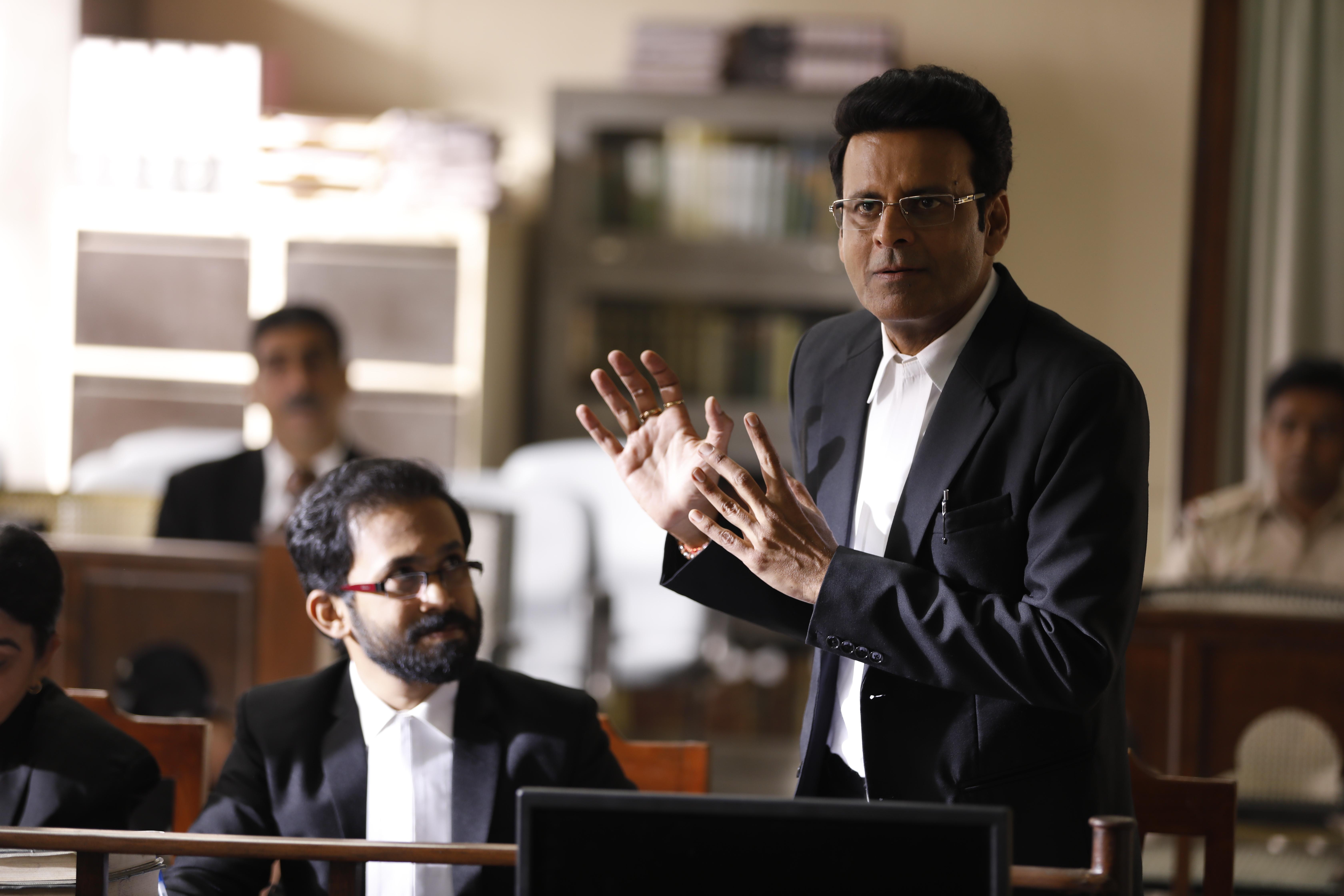 Manoj Bajpayee stars as lawyer PC Solanki in the direct-to-digital original film Sirf Ek Bandaa Kaafi Hai. The film released on ZEE5 on May 23.