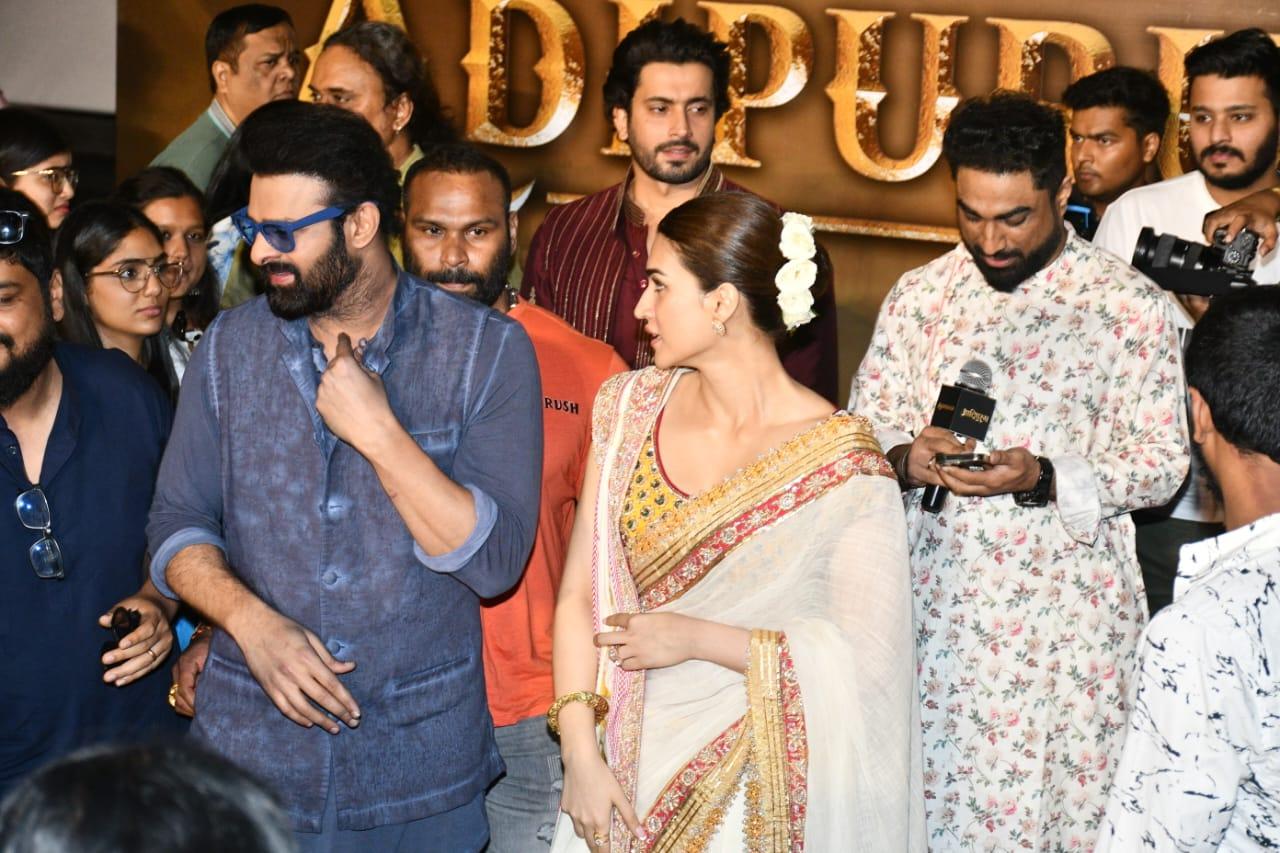 Adipurush, directed by Om Raut is produced by T- Series, Bhushan Kumar & Krishan Kumar, Om Raut, Prasad Sutar, and Rajesh Nair of Retrophiles, Pramod and Vamsi of UV Creations, will be releasing globally on 16th June 2023. (Photo: Yogen Shah)