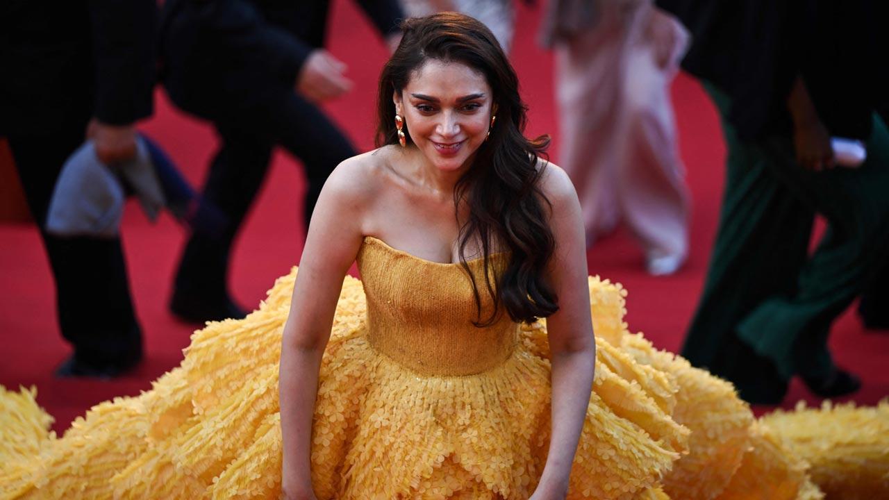 Cannes 2023: Aditi Rao Hydari stuns in yellow floor-length gown
