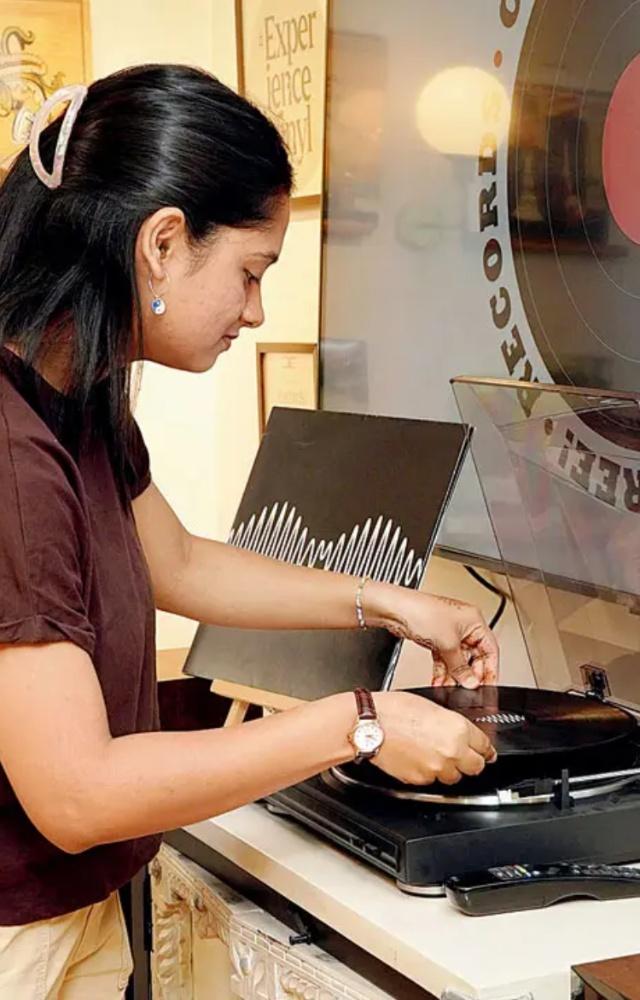 From David Bowie’s Hunky Dory, Madonna and Boy George to Frank Sinatra, Ella Fitzgerald and Taylor Swift, the cafe has a diverse collection