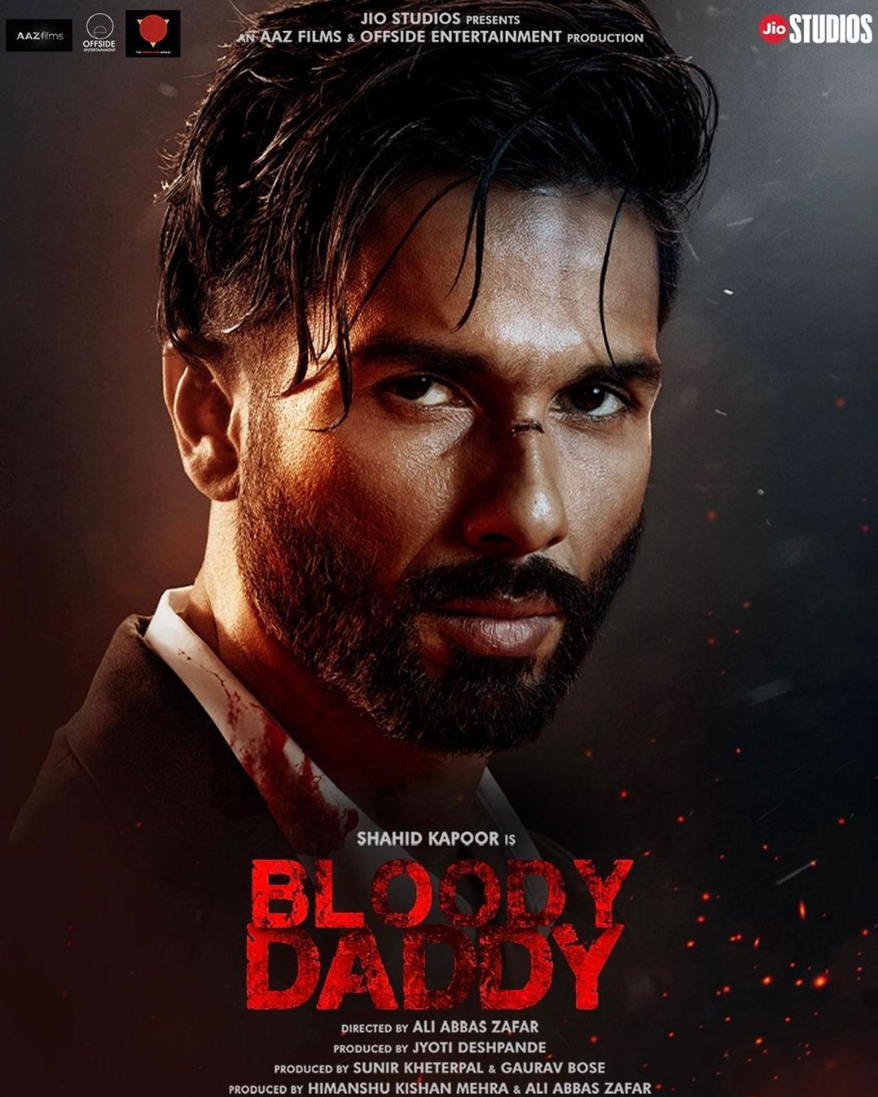 Bloody Daddy (June 9, 2023)
Shahid Kapoor's highly anticipated action film 'Bloody Daddy' features the actor in an action hero role that has never been seen before. The film also includes Sanjay Kapoor, Ronit Roy, and Diana Penty in important roles. 'Bloody Daddy' will stream on June 9, 2023, exclusively on Jio Cinemas.