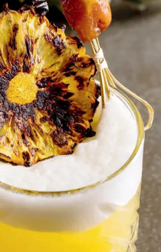 Try the date and pineapple sherbet, made with date purée, anise-flavoured jaggery, fresh pineapple sherbet, and sour mix at Taftoon, BKC