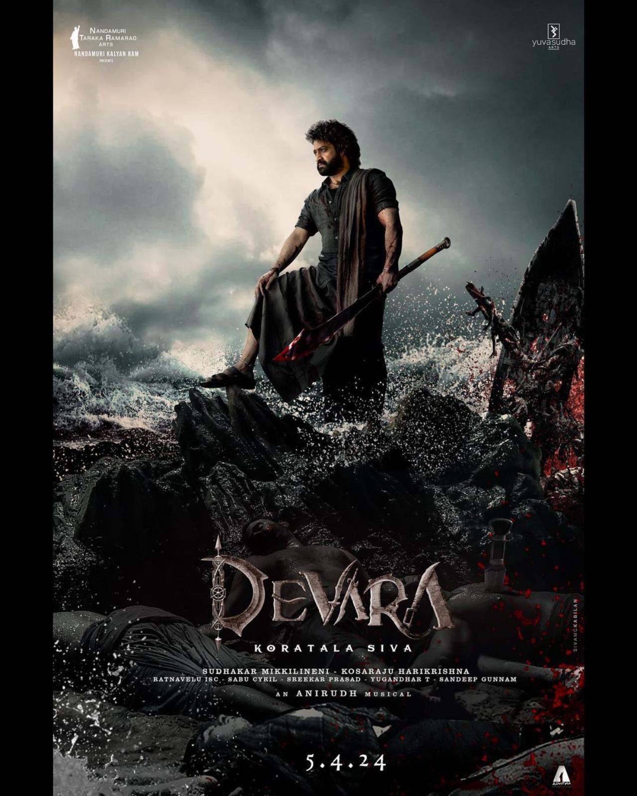 Ahead of his birthday, NTR Jr. treated his millions of fans and social media followers to the first look of his much-awaited next, 'Devara.' 
 