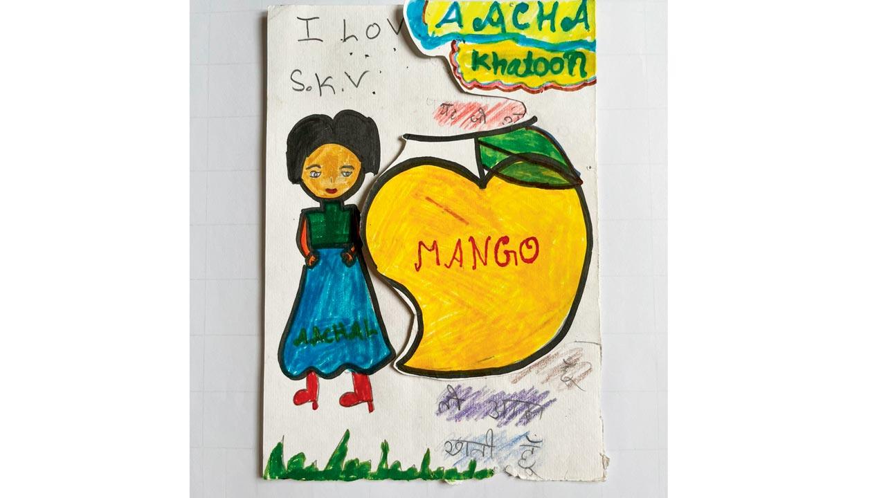A sketch by one of the students