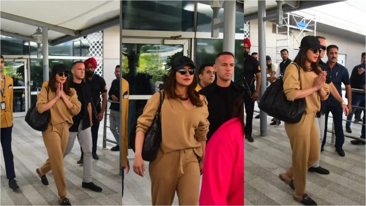 Actress Priyanka Chopra Jonas arrived in Delhi on Saturday, before the engagement of Parineeti Chopra and Raghav Chadha. A paparazzo account posted a video on Instagram, showing Priyanka leaving the airport. Read full story here