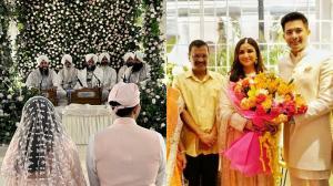 The couple poses for paps shares first pics Pic courtesy Yogen Shah