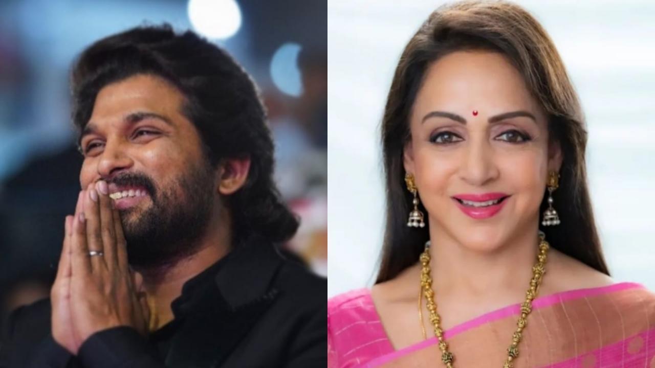 Hema Malini praises Allu Arjun, calls him a 'good-looking boy' Hema Malini praises Allu Arjun, calls him a 'good-looking boy'