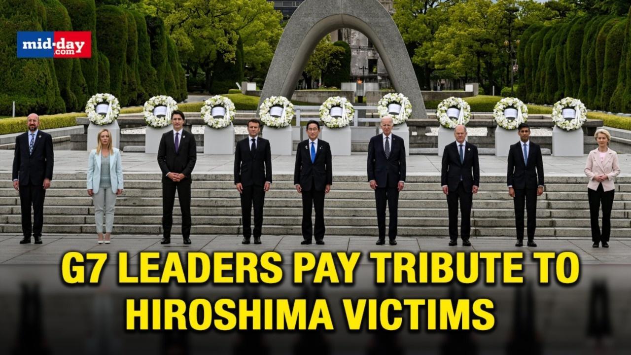 G7 Summit: Leaders lay wreaths at Hiroshima Peace Memorial in Japan 