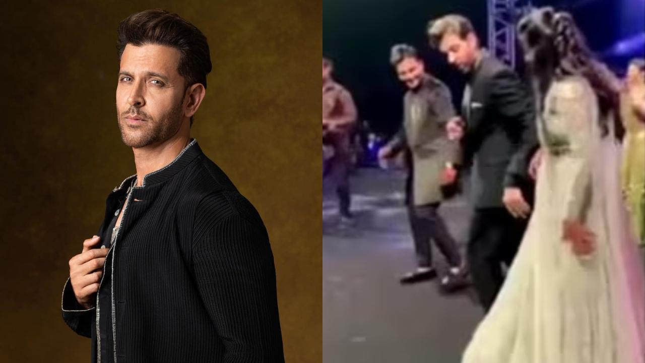 Hrithik Roshan makes fans go gaga as a video of him dancing at a wedding with bride and groom goes viral, watch!