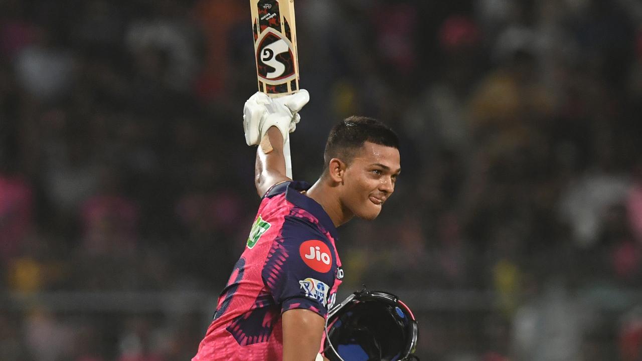 Yashasvi Jaiswal continued his sensational run in the IPL by smashing the fastest fifty in tournament history as Rajasthan Royals cruised to a nine-wicket win over Kolkata Knight Riders to resurrect their playoff hopes on Thursday. With the modest chase of 150, Jaiswal remained two runs shy of a century (98 from 47 balls), a knock studded with 12 fours and five sixes as RR cantered to victory in 13.1 overs.