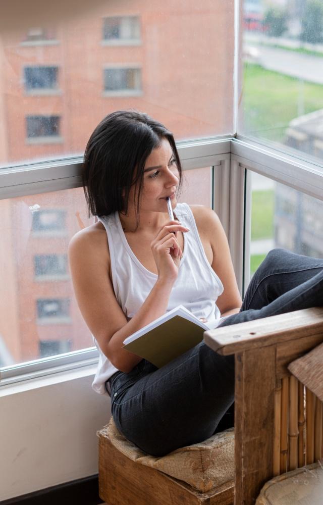 The first step is to start with a gratitude journal. Cultivating gratitude in our lives helps us see the silver lining
