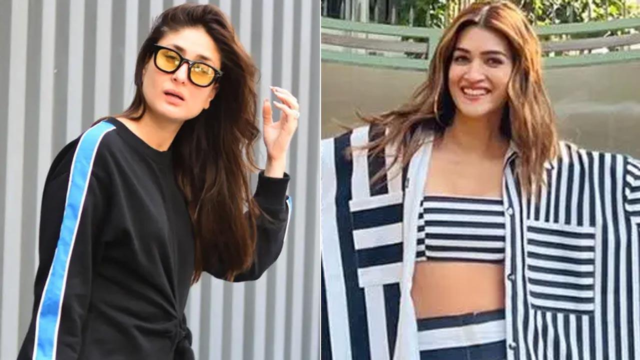 Kareena Kapoor, Kriti Sanon return to Mumbai after shooting for `The Crew` in Go