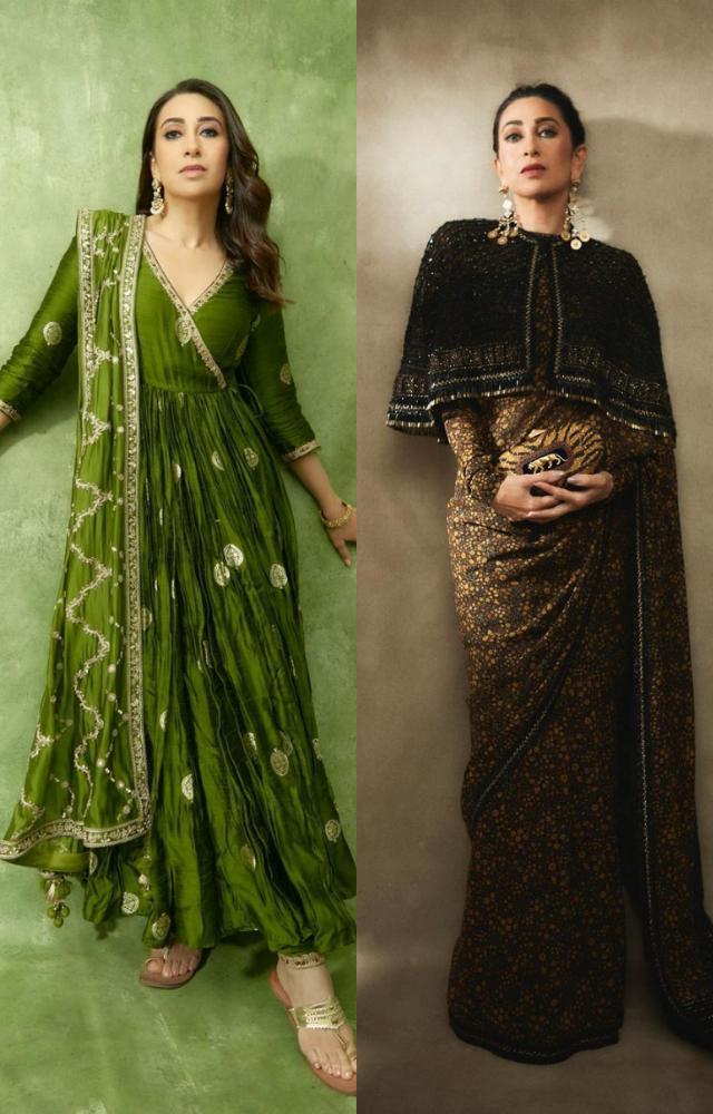 Karishma kapoor top green dress