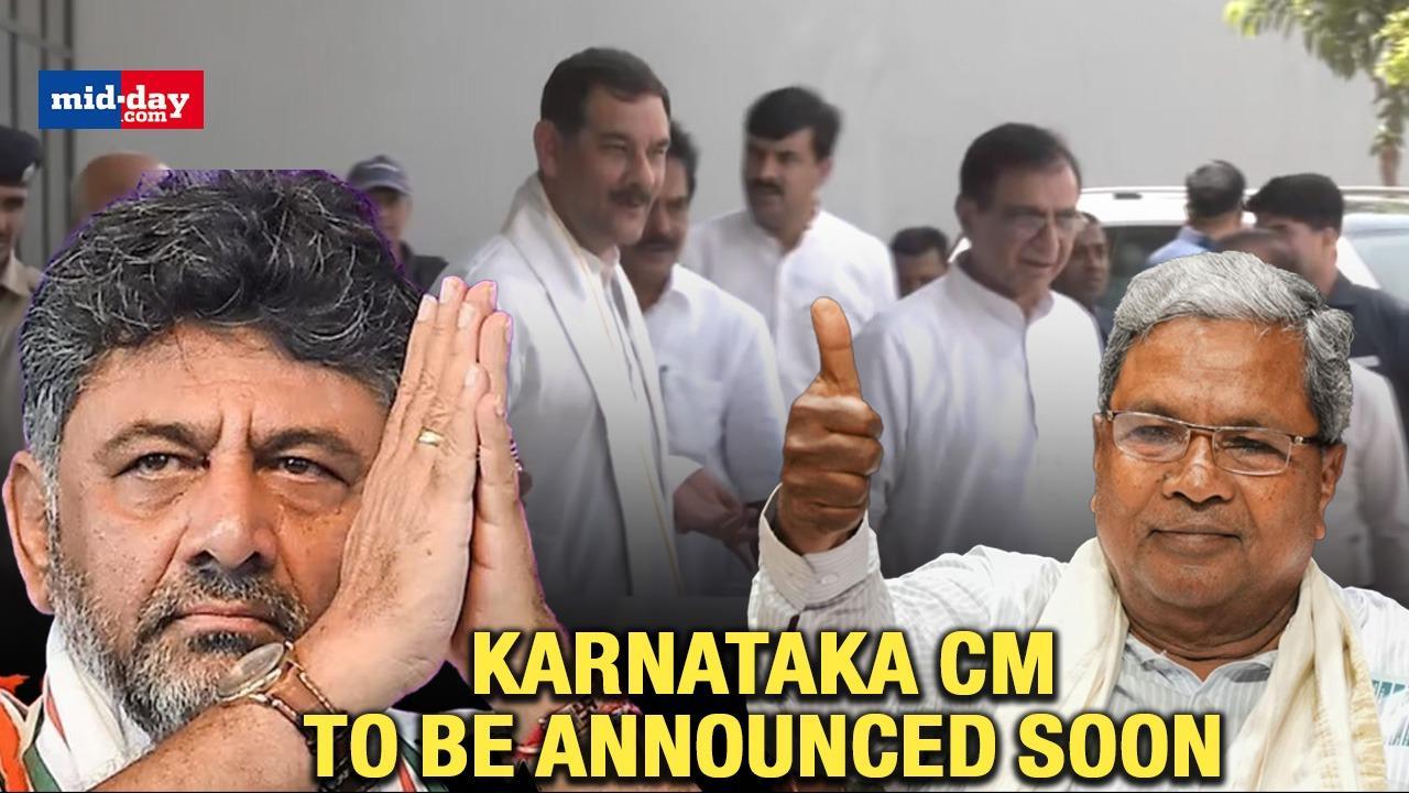 AICC observers for Karnataka arrive in Delhi, CM candidate to be announced soon