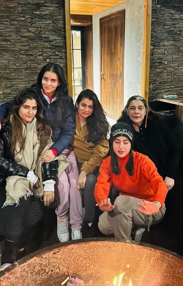 The `Gaslight` actor took to Instagram and shared a string of snaps from her trip. Her mother Amrita Singh was also seen in the pictures
