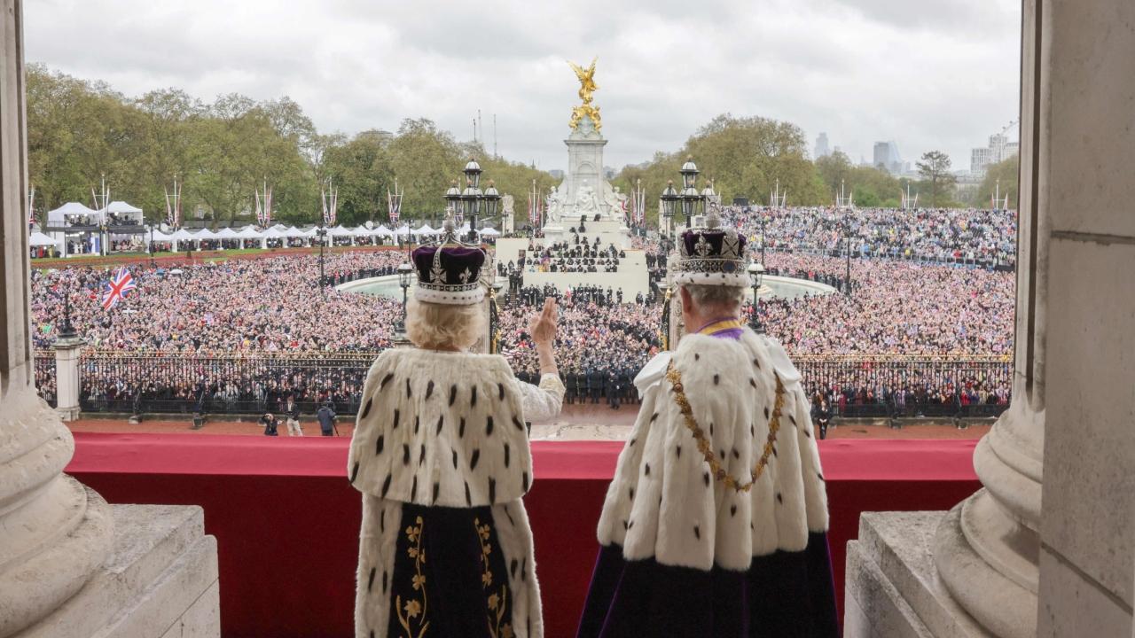 Royals parade back to palace after King Charles III coronation concludes