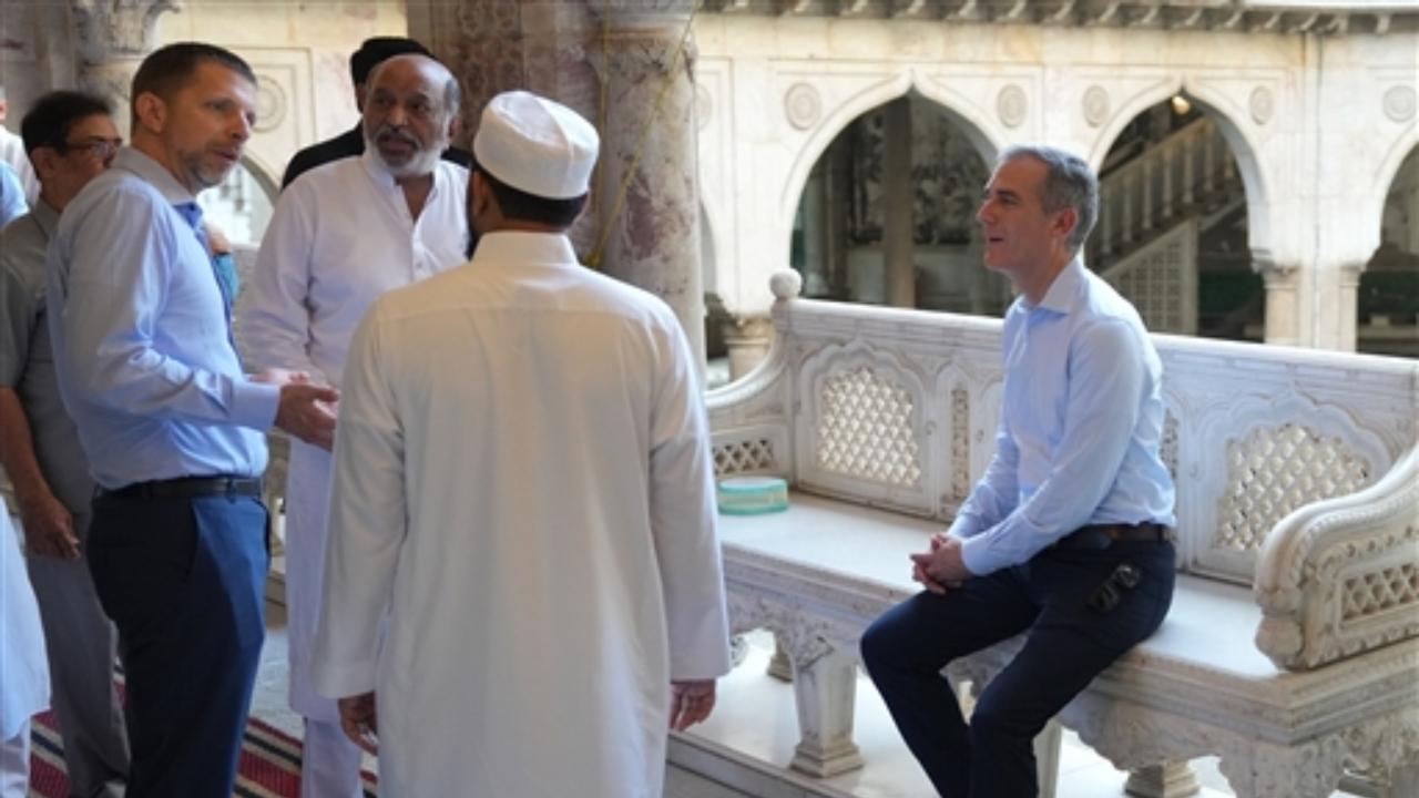 On Garcetti's arrival in India, Indian Embassy in the US tweeted, 