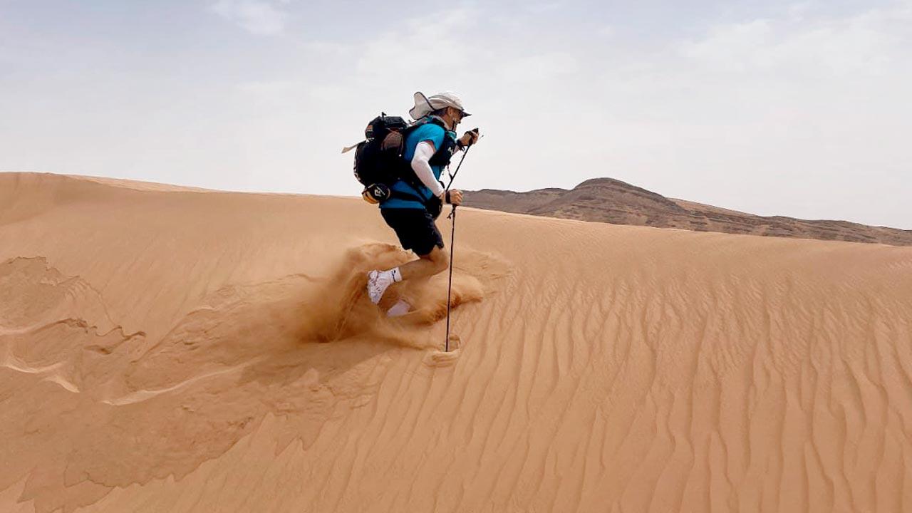 The sand dunes, says Ghosh, are tricky and strenuous to climb, “because it is soft ground, and you don’t gain as much distance as you think you are gaining”
