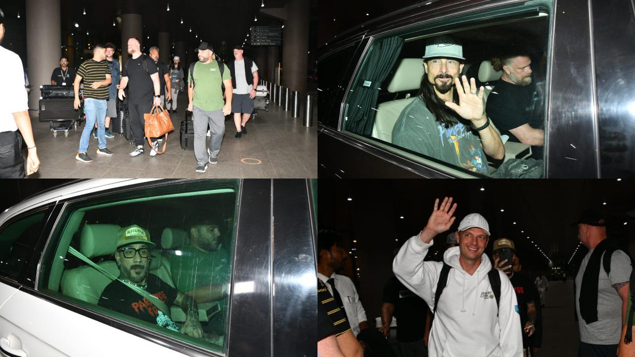 Backstreet Boys arrived at Mumbai airport